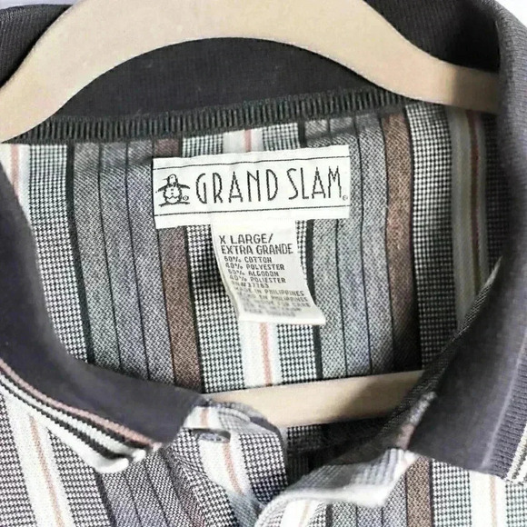 Vintage 70’s Mens Munsingwear Polo Grand Slam Shirt Size XL Striped Penguin Logo - Picture 3 of 12